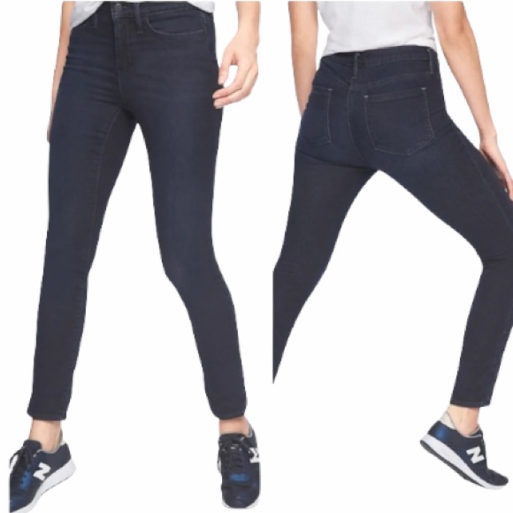 Athleta Sculptek High Rise Skinny Jeans In Overdye Wash